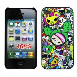 iPhone 4 4S Cute Cartoon Design Hard Case (Cute Cartoon)